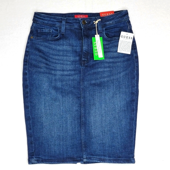 GUESS Los Angeles Stretch Denim Pencil Skirt Size 4. #447 - Picture 6 of 7